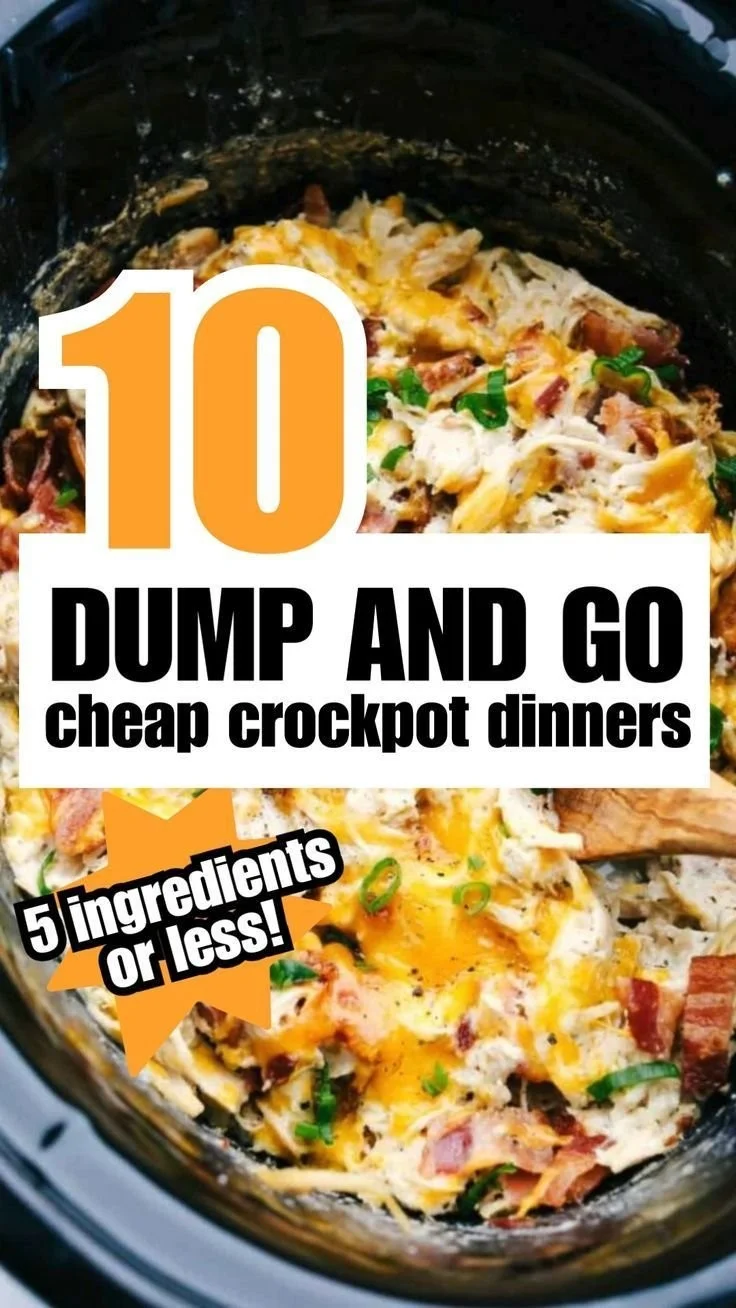 Cheap 5 Ingredient Crockpot Dinners For a Family