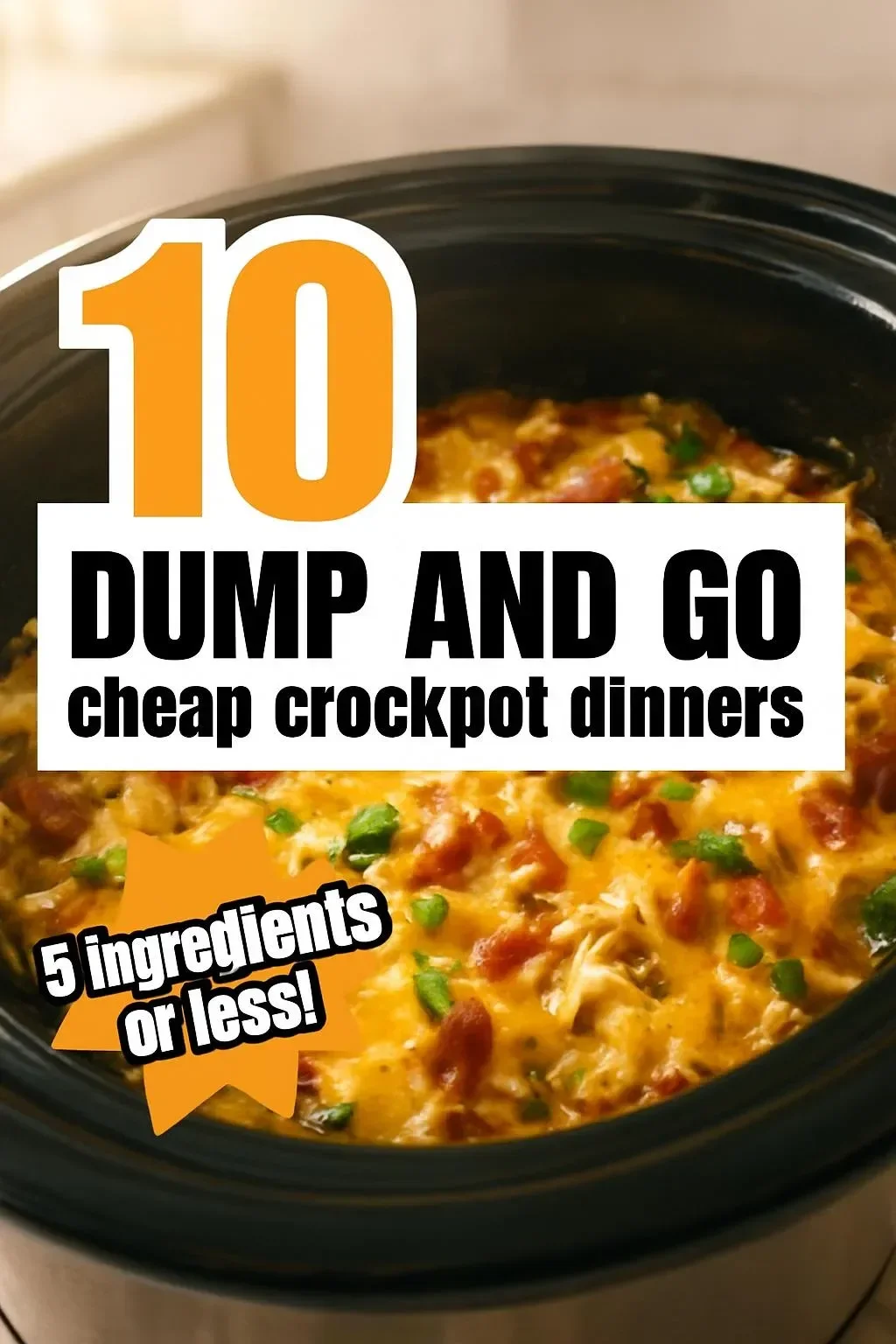 Cheap 5 Ingredient Crockpot Dinners For a Family