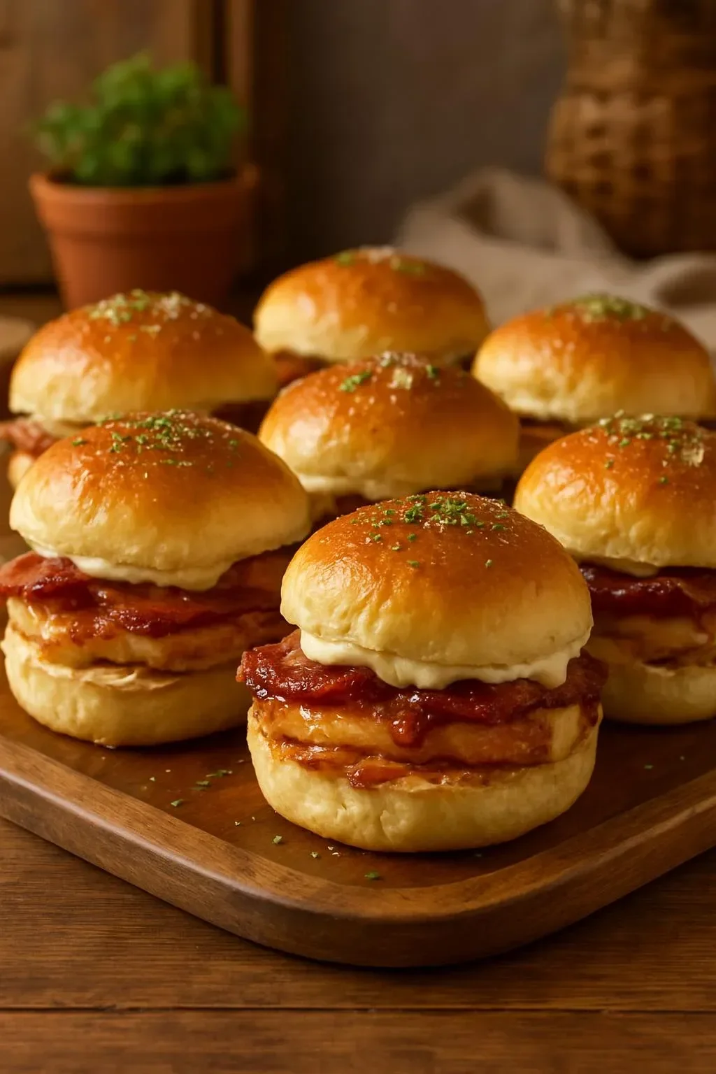 Chicken Bacon Ranch Sliders