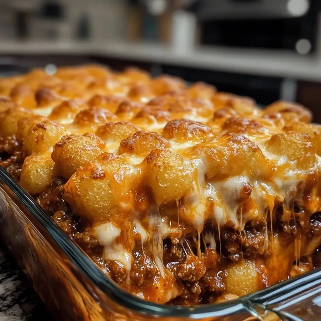 Chili Cheese Tater Tot Casserole: A Family Favorite Dish!