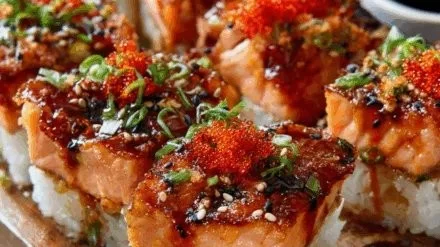 Spicy Salmon Sushi Bake Recipe
